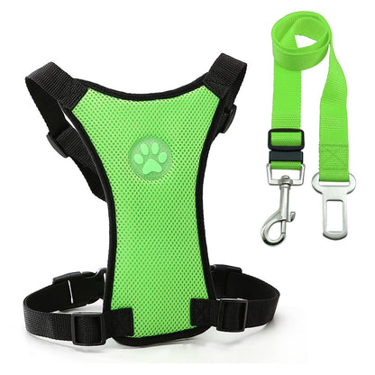 Safety Dog Car Seat Belt Pet Dog Harness and Leash